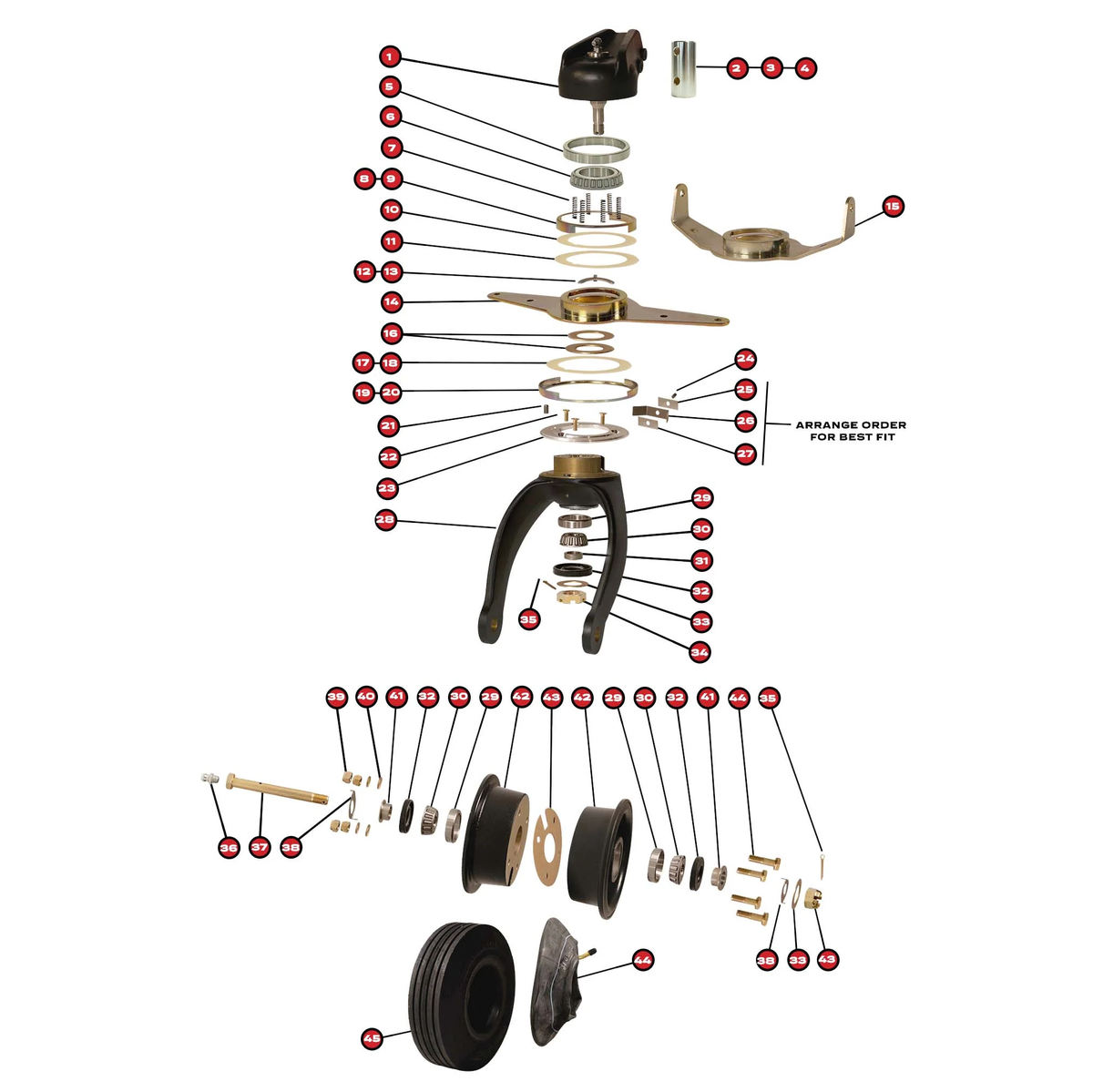 3400 Tailwheel Diagram