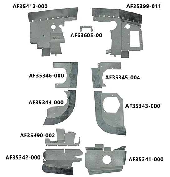 PA28151-PCBK engine baffles