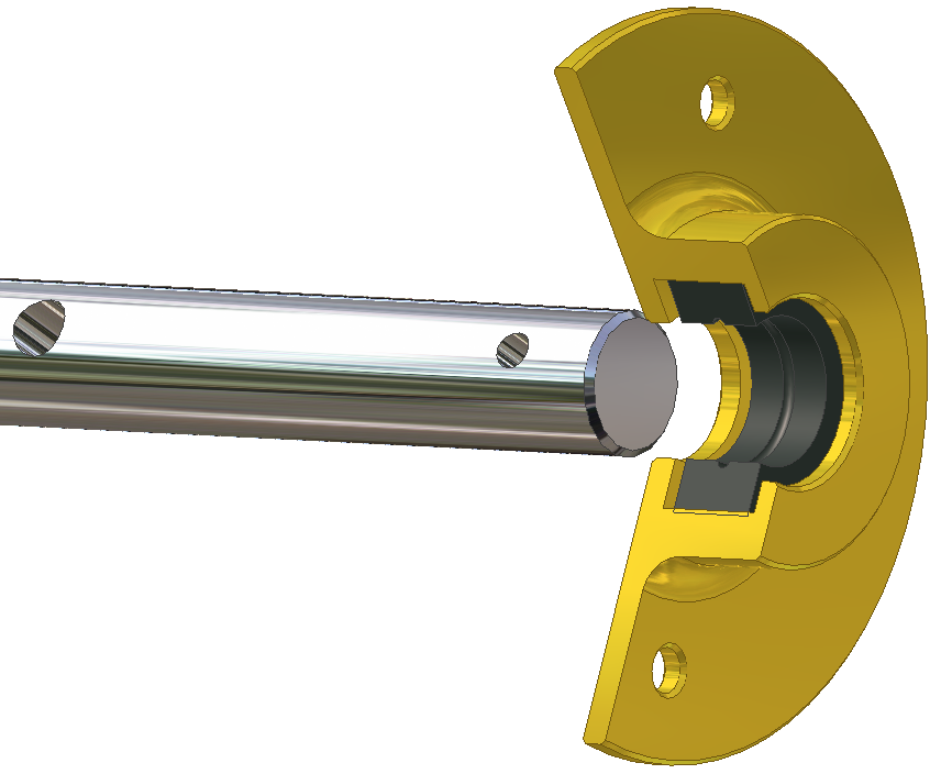 SECTION VIEW (Gold Anodized)